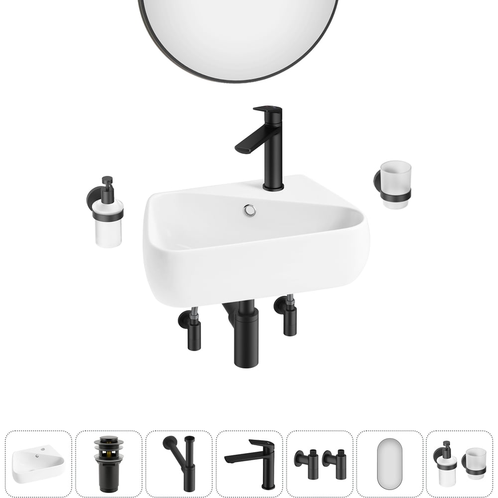 Изображение товара Wellsee Lavinia Boho - 7 в 1 раковина 44x27 см, накладная