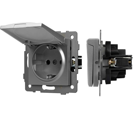 Изображение товара Механизм розетки влагозащищённый Arlight SCT-MCP-PL-GR-V 1шт 049836