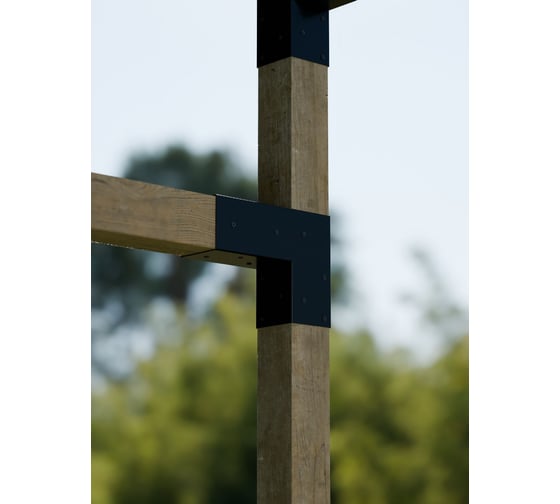 Изображение товара Крепежный кронштейн (коннектор) АрсеналЪ Г-образный левый для бруса 100 100 ARSENAL PERGOLA мод. AR757G1L957-06