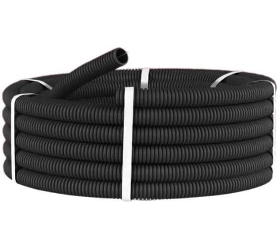 Изображение товара Труба гофрированная ПНД легкая с зондом РОСТерм Mirkl D20 мм 25м 100028712