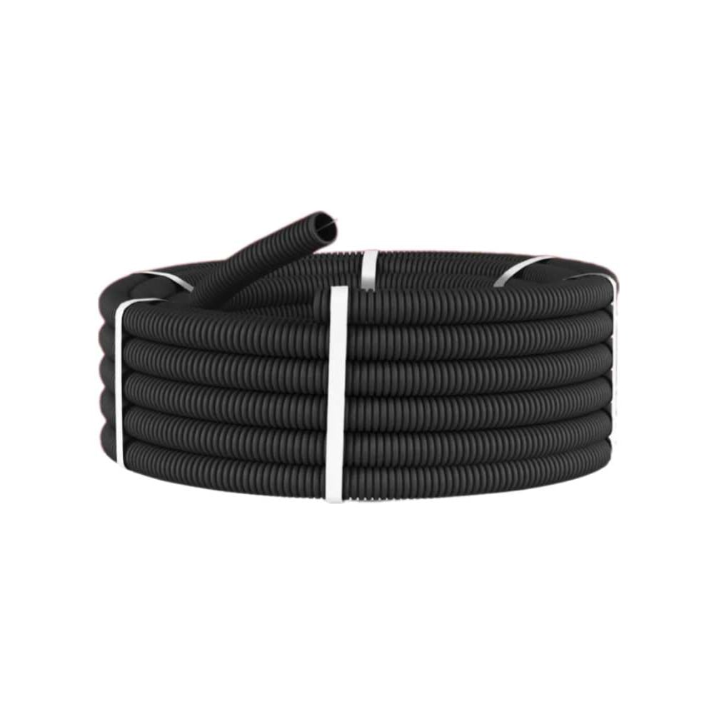 Изображение товара Гофрированная ПНД труба легкая с зондом Ростерм D16 мм 100 м