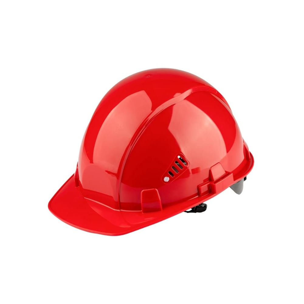 Изображение товара Каска строительная TOPFORT СТАНДАРТ 203 с храповым механизмом, красная