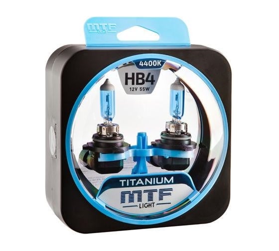 Изображение товара Галогенные автолампы серия TITANIUM HB4(9006), 12V, 55W, комп. MTF Light HTN12B4
