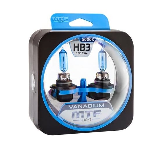 Изображение товара Галогенные автолампы серия VANADIUM HB3(9005), 12V, 65W, комп. MTF Light HVN12B3