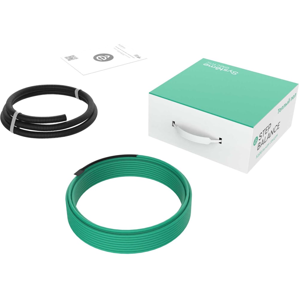 Изображение товара Теплый пол кабельная секция Systeme Electric STEP BALANCE 18 Вт/м, 684 Вт, 38 м