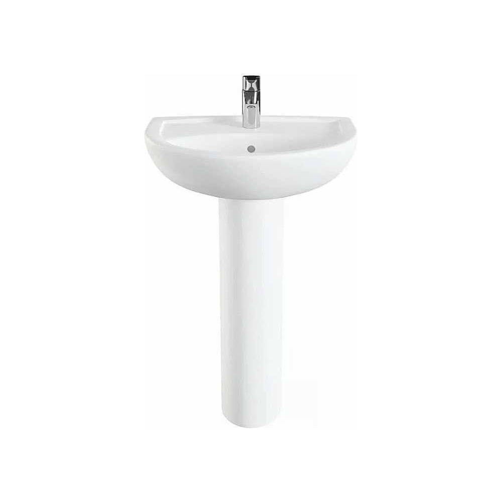 Изображение товара Раковина Norm Fit 60 см полукруглая с антибактериальным покрытием