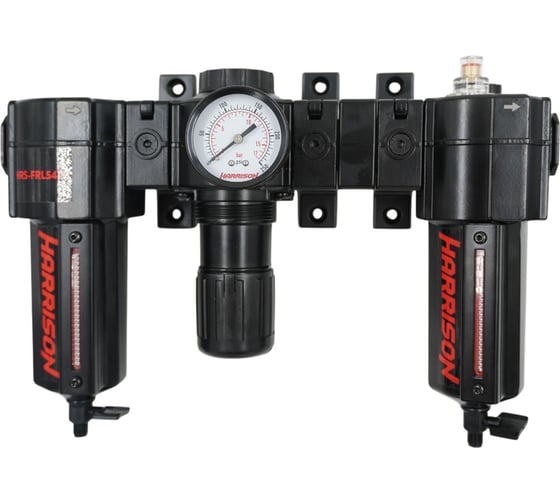 Изображение товара Блок подготовки с фильтром, регулятором и лубрикатором HARRISON 1/2', 5436 л/мин HRS-FRL5436