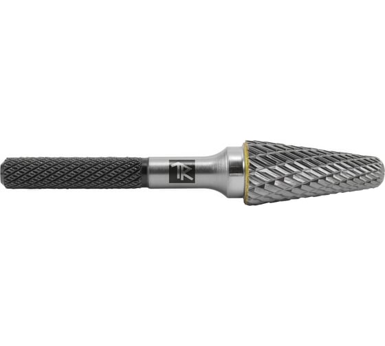 Изображение товара Бор-фреза твердосплавная коническая с радиусным торцом Thorvik TRRBL06160661-2 тип L, 6 мм, двойная насечка, в боксе 057033