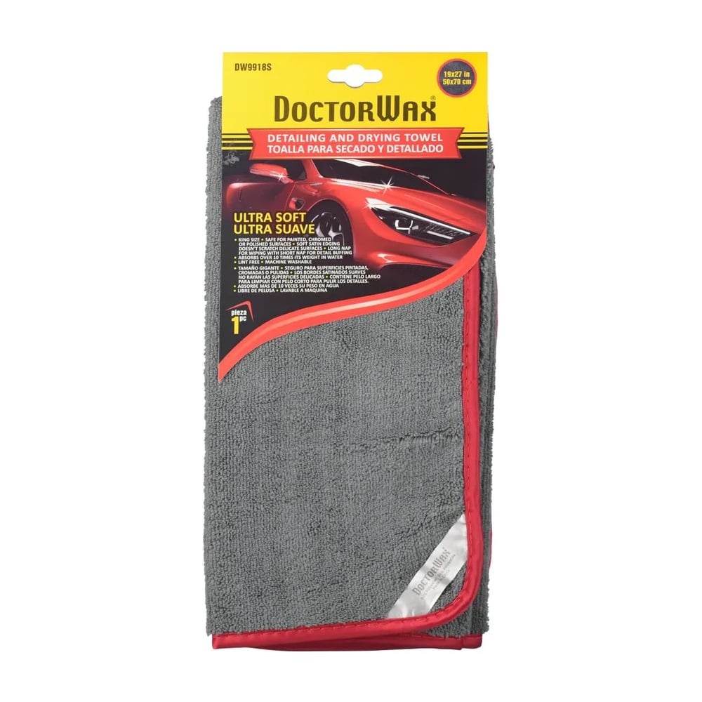 Изображение товара Микрофибра DoctorWax DW9918s 50x70 см для сушки и финишной обработки