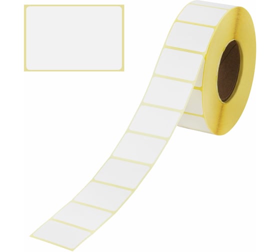 Изображение товара Этикетка ОФИСМАГ ТермоЭко (43x25 мм), 1000 этикеток в ролике, светостойкость до 2 месяцев, 122066