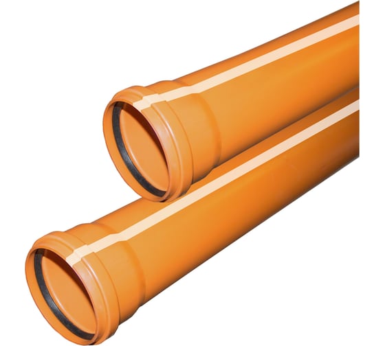 Изображение товара Труба Valfex ф200 с раструбом L=0,5 м рыжая нар.канализ.толщ.ст.6.2 200200050
