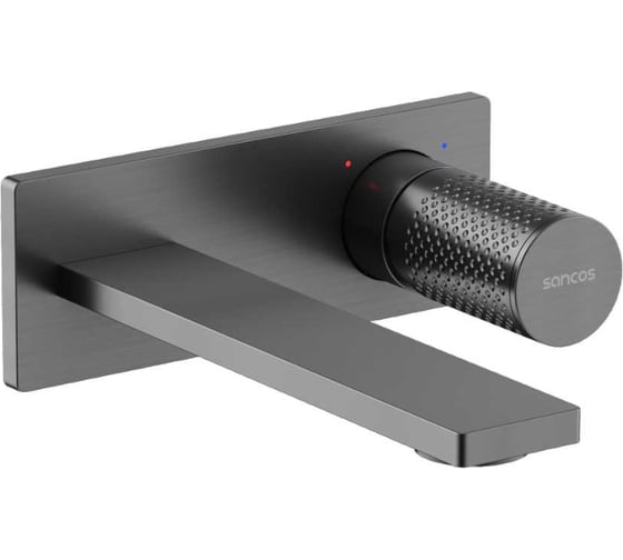 Изображение товара Смеситель для раковины Sancos Nexus с внутренней частью, вороненая сталь SC9013GG