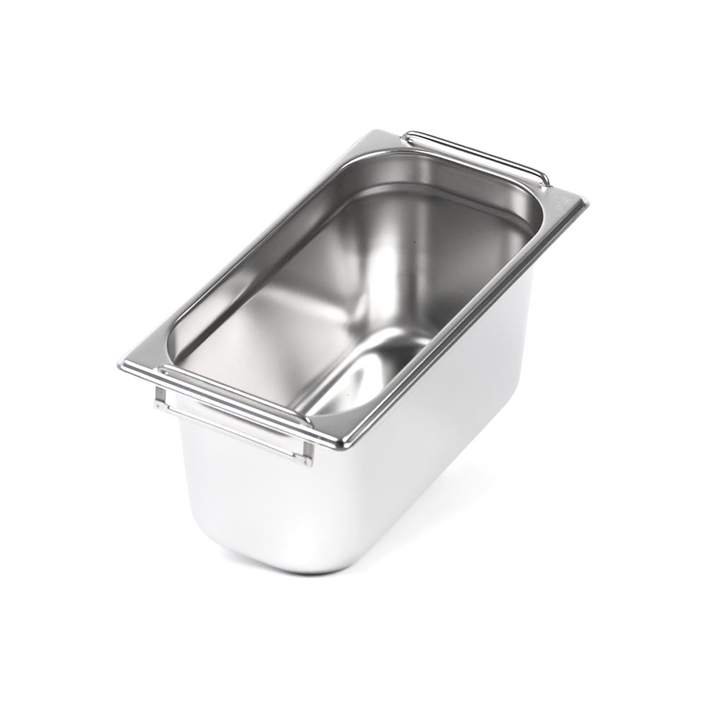 Изображение товара Гастроемкость Luxstahl 1/3x6'' 327x176x150 с ручками ГА017 из нержавеющей стали