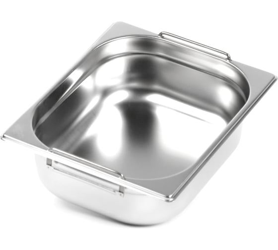 Изображение товара Гастроемкость Luxstahl 1/2x4'' 327x265x100 с ручками га010