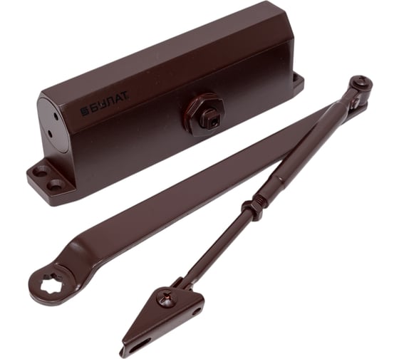 Изображение товара Дверной доводчик БУЛАТ ДД 504/5 A-C (80-120 кг; коричневый) 13507