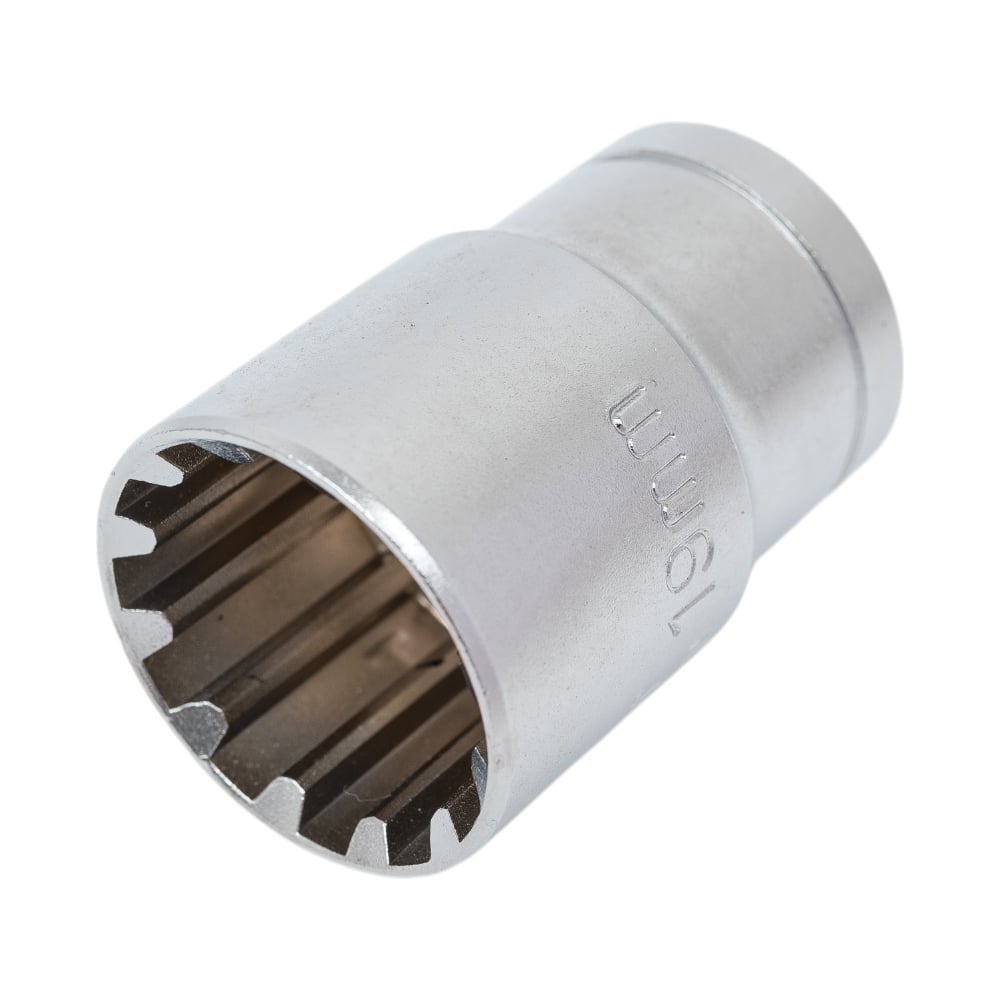 Изображение товара Головка торцевая Spline 19 мм 1/2 дюйма CrV DIN 3124 HOEGERT TECHNIK