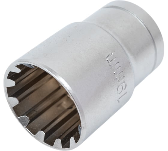 Изображение товара Головка торцевая Spline (19 мм; 1/2DR; CrV50BV30; DIN 3124) HOEGERT TECHNIK HT1A419