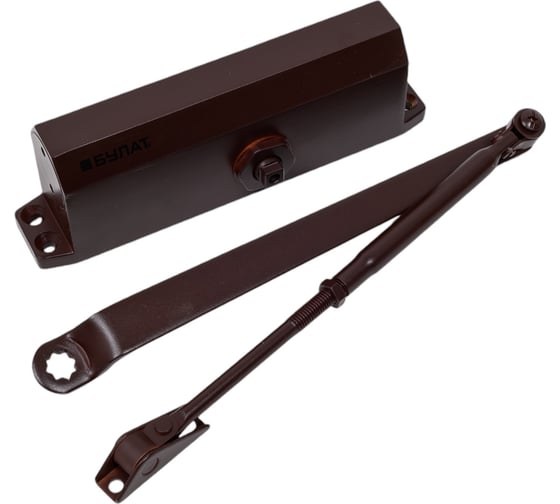 Изображение товара Дверной доводчик БУЛАТ ДД 504/4 A-C (60-85 кг; коричневый) 13504