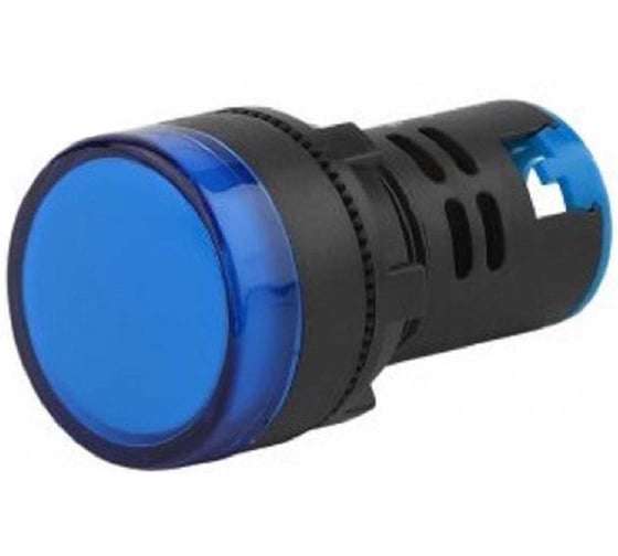 Изображение товара Лампа ANDELI AD16-22DS (LED) матрица d22мм синий (УПАКОВКА из 10 штук) 220В AC ADL10-148