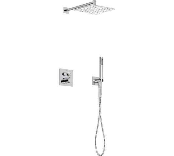 Изображение товара Душевой комплект с термостатом Sancos Linn, с внутренней частью, хром, арт. SC9022CH