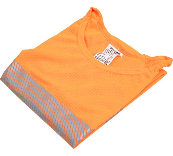 Изображение товара Фуфайка (футболка) Текстиль Механика люм.оранжевая 48-50 170-176 арт. ТМ2 Чат01862
