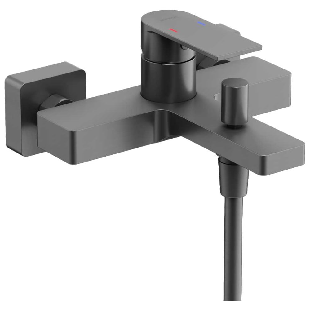 Изображение товара Смеситель для ванны и душа Sancos Studio вороненая сталь SC9018GG современный дизайн