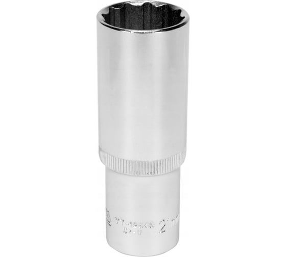 Изображение товара Головка торцовая высокая 12 гранная (21 мм; CrV; 1/2DR) YATO YT-12943