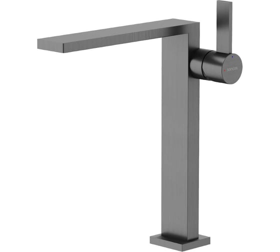 Изображение товара Смеситель для раковины Sancos высокий Linn, вороненая сталь SC9020GG