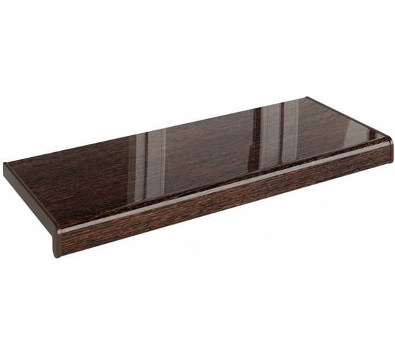 Изображение товара Подоконник Crystallit Кристаллит, венге глянцевый, 1700x400 мм, 01.04.097.1700.400