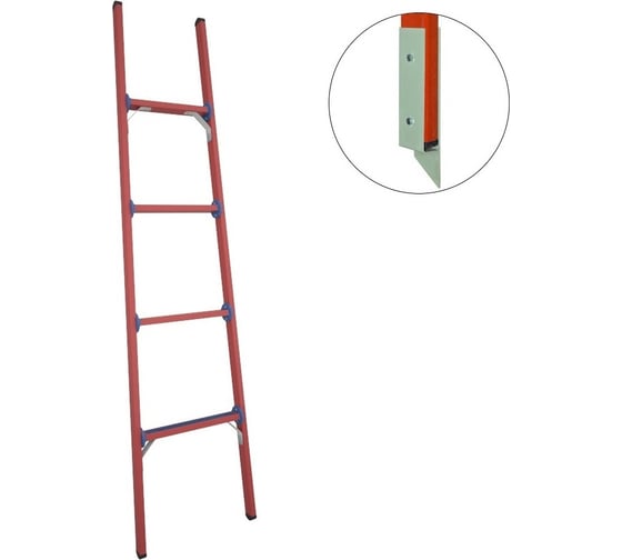 Изображение товара Стеклопластиковая приставная диэлектрическая лестница Антиток мягкий грунт ЛСПД-1.8 МГ 471529