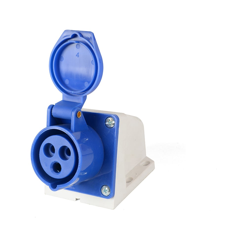 Изображение товара Розетка HLT 113 кабельная 2Р+РЕ IP44 16А 230В для наружной установки