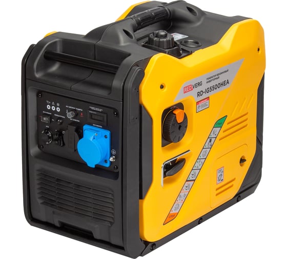 Изображение товара Генератор бензиновый инверторный REDVERG RD-IG5500HEA 00006693865