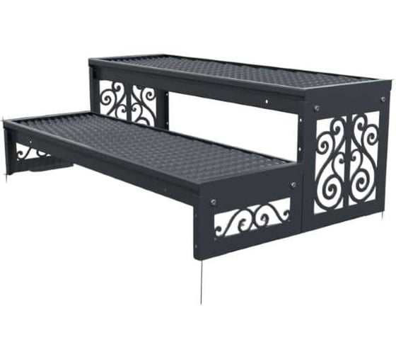 Изображение товара Крыльцо к дому АрсеналЪ 2 ступени Классика ПВЛ (уличная лестница, приступок, входная лестница) серия ARSENAL AVANT мод. AR18V5127O9-06