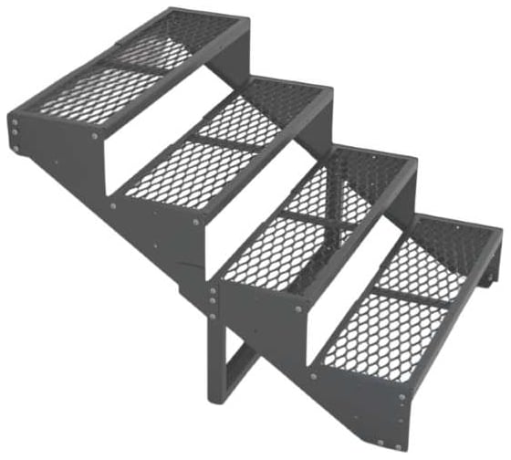 Изображение товара Крыльцо к дому АрсеналЪ 4 ступени ПВЛ (уличная лестница, приступок) серия ARSENAL AVANT мод. . AR18V3457O9-06