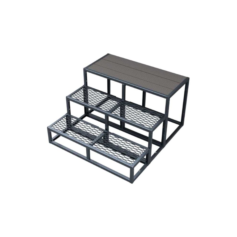 Изображение товара Крыльцо к дому АрсеналЪ 3 ступени Универсал с 2-ПВЛ и 1-ДПК (уличная лестница, приступок) серия ARSENAL AVANT мод. . AR18W7197O9-06