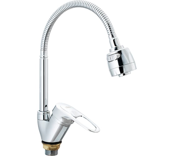 Изображение товара Смеситель для кухни Ekko гибкий излив, с гайкой E4336