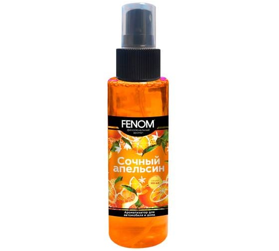 Изображение товара Ароматизатор воздуха для автомобиля и дома FENOM спрей, Сочный апельсин FN641