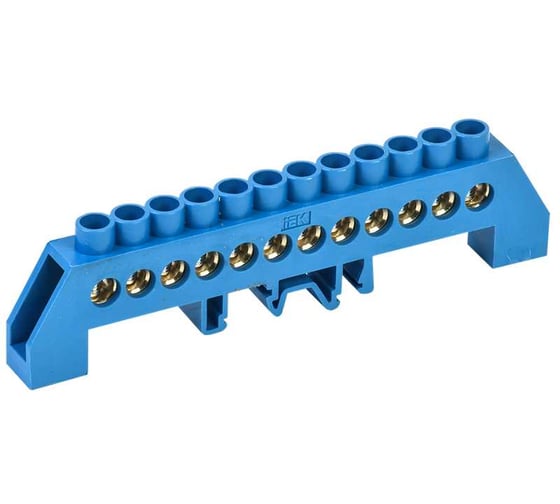 Изображение товара Шина IEK N ноль в комбинированном DIN-изоляторе Стойка ШНИ-8x12-12-КС-С YNN10-812-12DP-K07