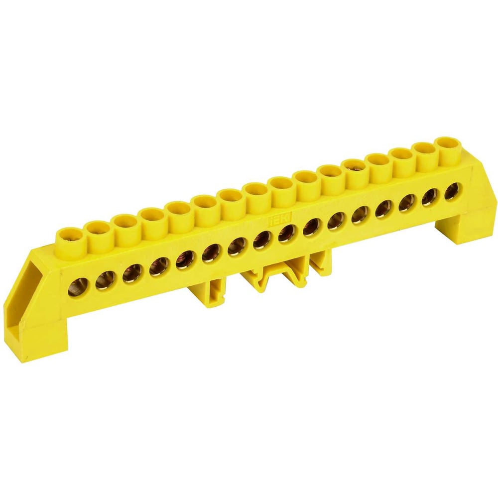 Изображение товара Шина IEK PE земля для DIN-изоляторе, монтаж на Din-рейку, 16 проводников