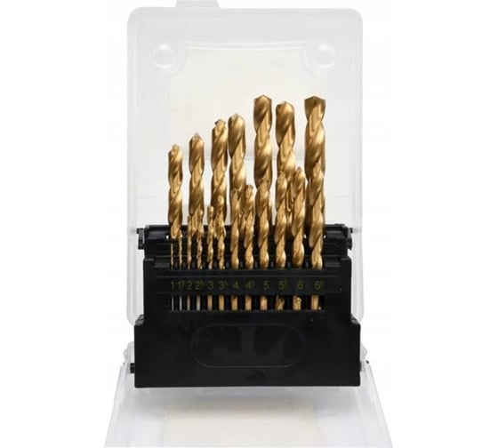 Изображение товара Набор сверл по металлу HSS-TiN 1-10 мм, 19 предметов YATO YT-44675