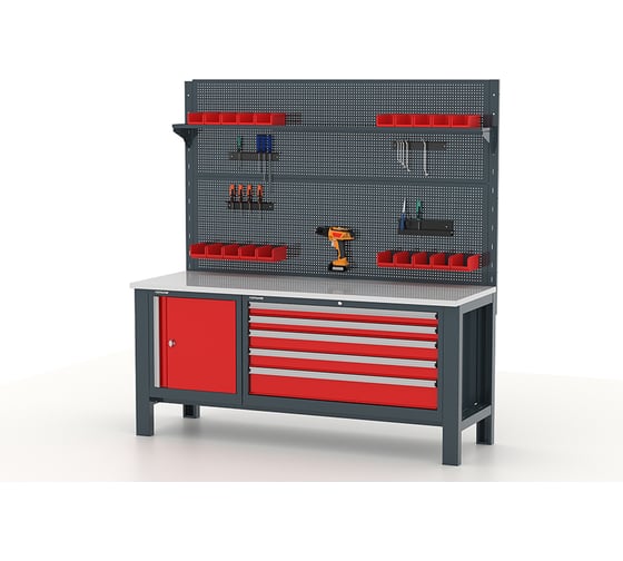 Изображение товара Верстак FERRUM Premium 1880x640x1950h мм 11.4109/2-7016/3000