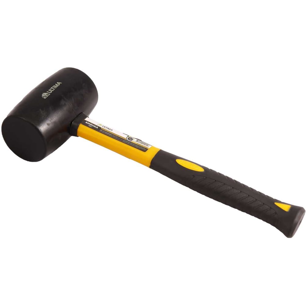 Изображение товара Киянка резиновая ULTIMA 900 г черная резина фиберглас рукоятка