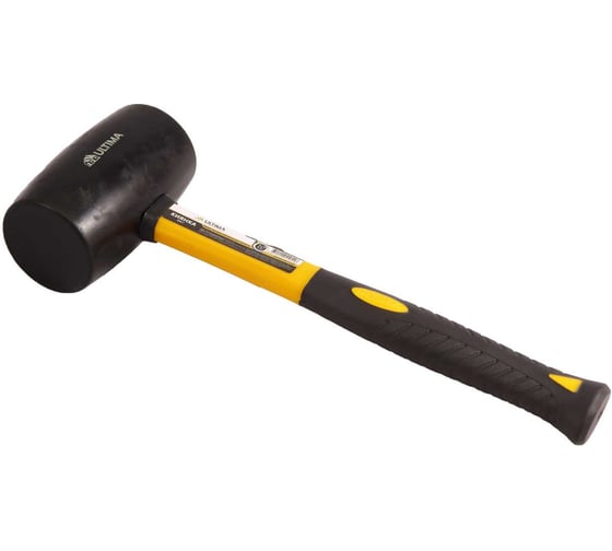 Изображение товара Киянка резиновая ULTIMA 900 г, черная резина, фибергл. рукоятка 121032