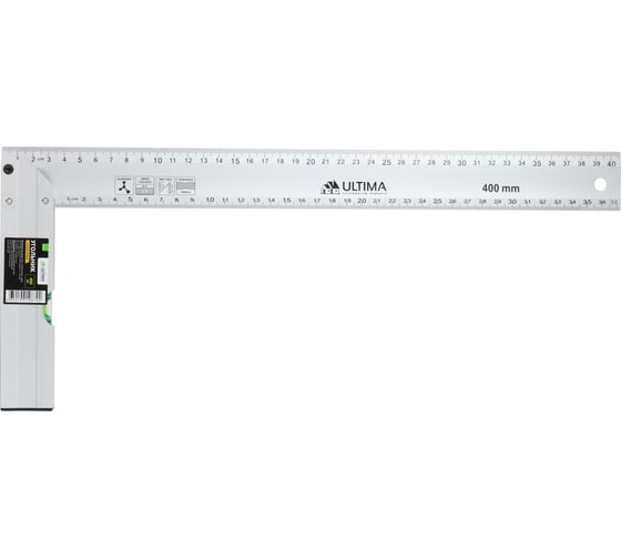 Изображение товара Угольник ULTIMA 400 мм, алюминиевый, литой 132005