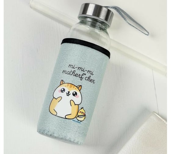 Изображение товара Бутылка для воды Командор Mi, в чехле, 350 мл 5161311