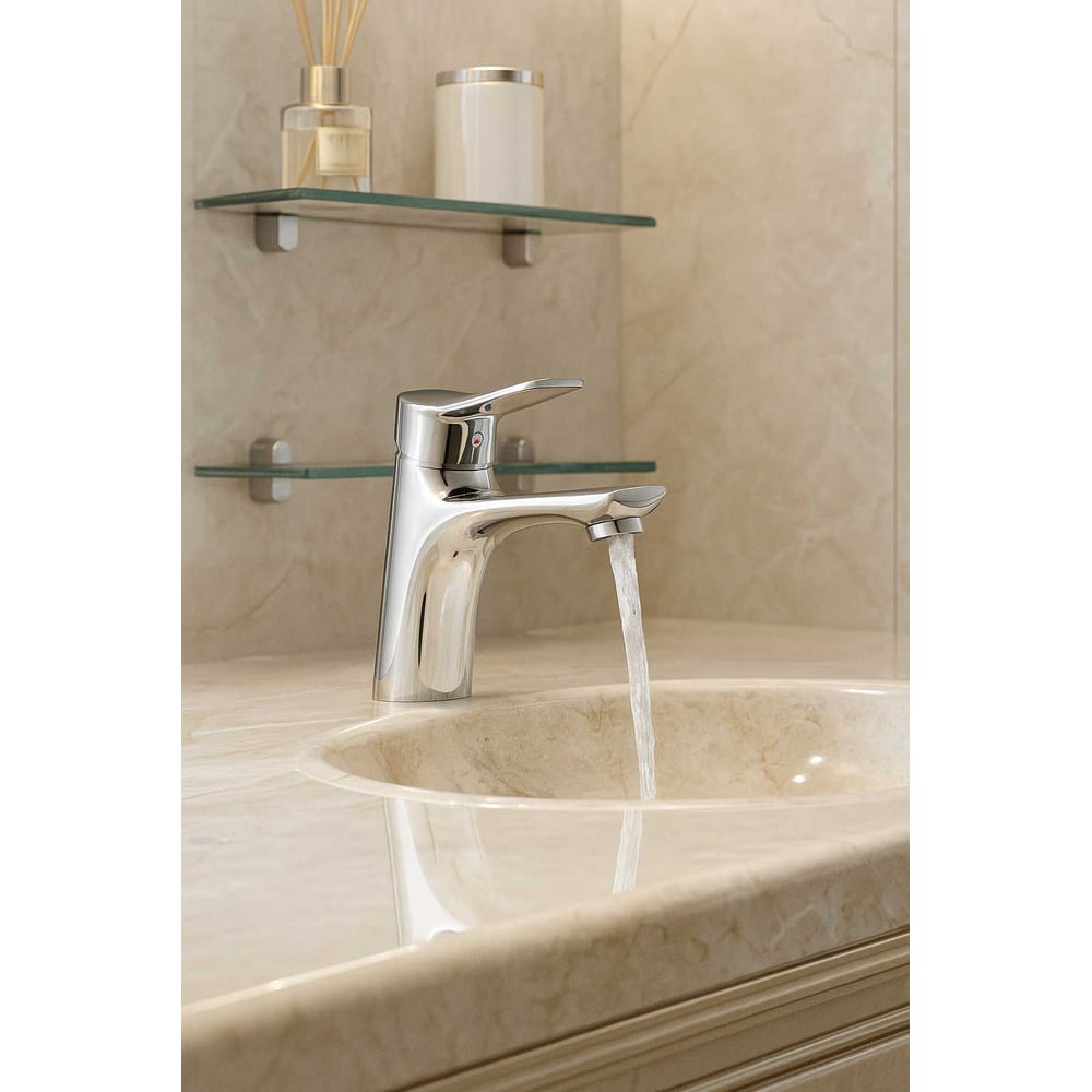 Изображение товара Смеситель для раковины Olive's хром AVIA AV17100 однорычажный стильный