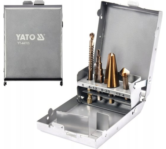 Изображение товара Набор сверл универсальных с хвостовиком HEX YATO YT-44705