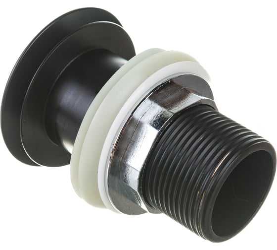 Изображение товара Донный клапан BELBAGNO с системой клик-клак, с переливом, черный BB-SAT-NERO