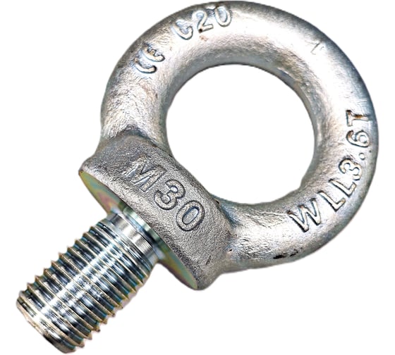 Изображение товара Рым-болт оцинкованный YXR M30, DIN 580, YXR1056-12