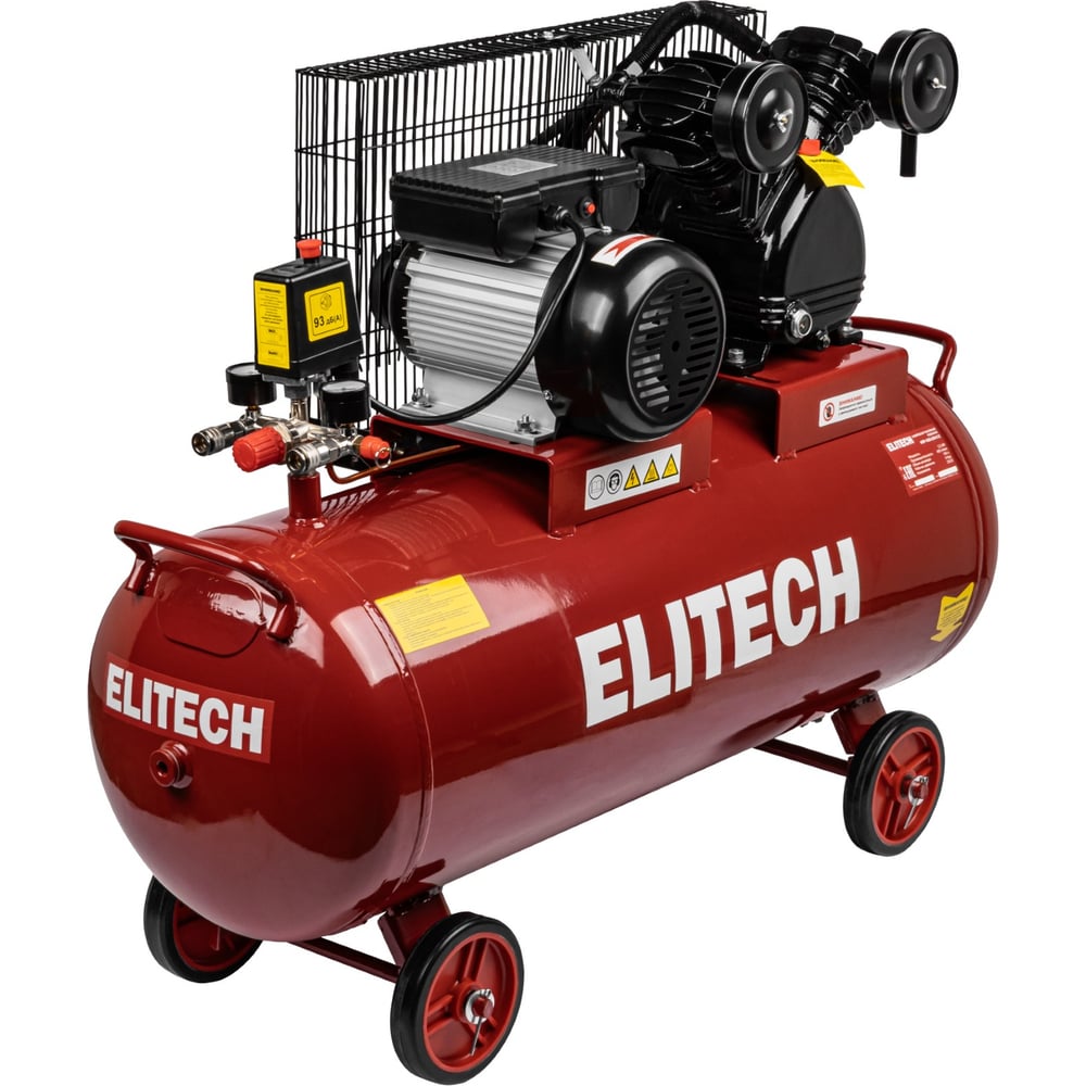 Изображение товара Компрессор ременной масляный Elitech КПР 400-100-2.2 400л/мин 2,2кВт 100л